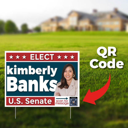 18"x24" QR Code Yard Sign