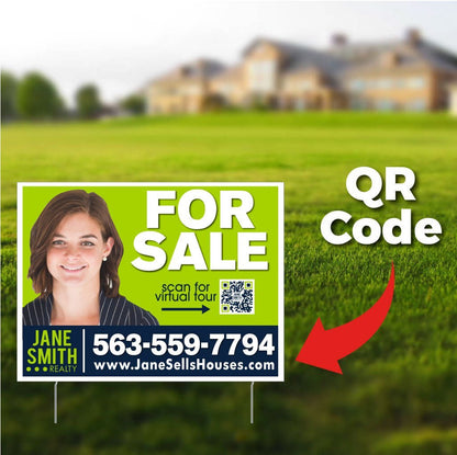 18"x24" QR Code Yard Sign