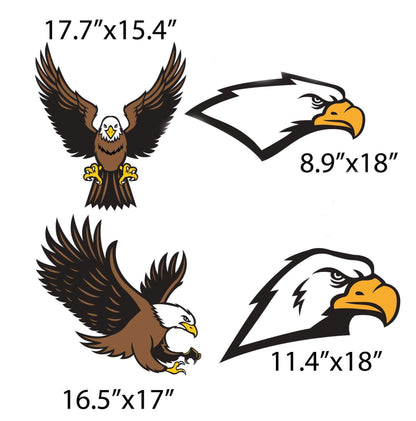 eagle mascot yard sign