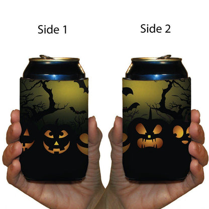 Halloween Jack-O-Lanterns Can Cooler Set of 6 -FREE SHIPPING