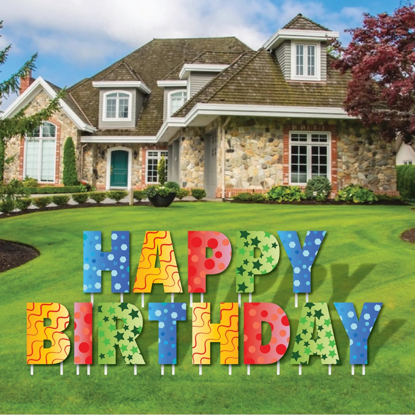 Confetti Happy Birthday Yard Card | VictoryStore – VictoryStore.com