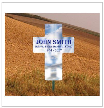 24"x33" Roadside Memorial Cross Sign