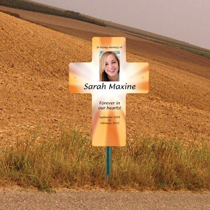 24"x33" Roadside Memorial Cross Sign