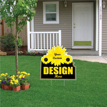 2'x2' Custom State Shaped Yard Signs