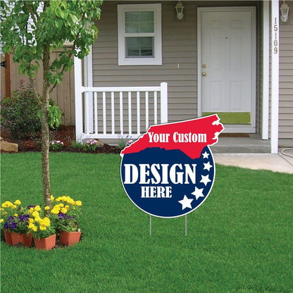 2'x2' Custom State Shaped Yard Signs