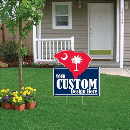 2'x2' Custom State Shaped Yard Signs