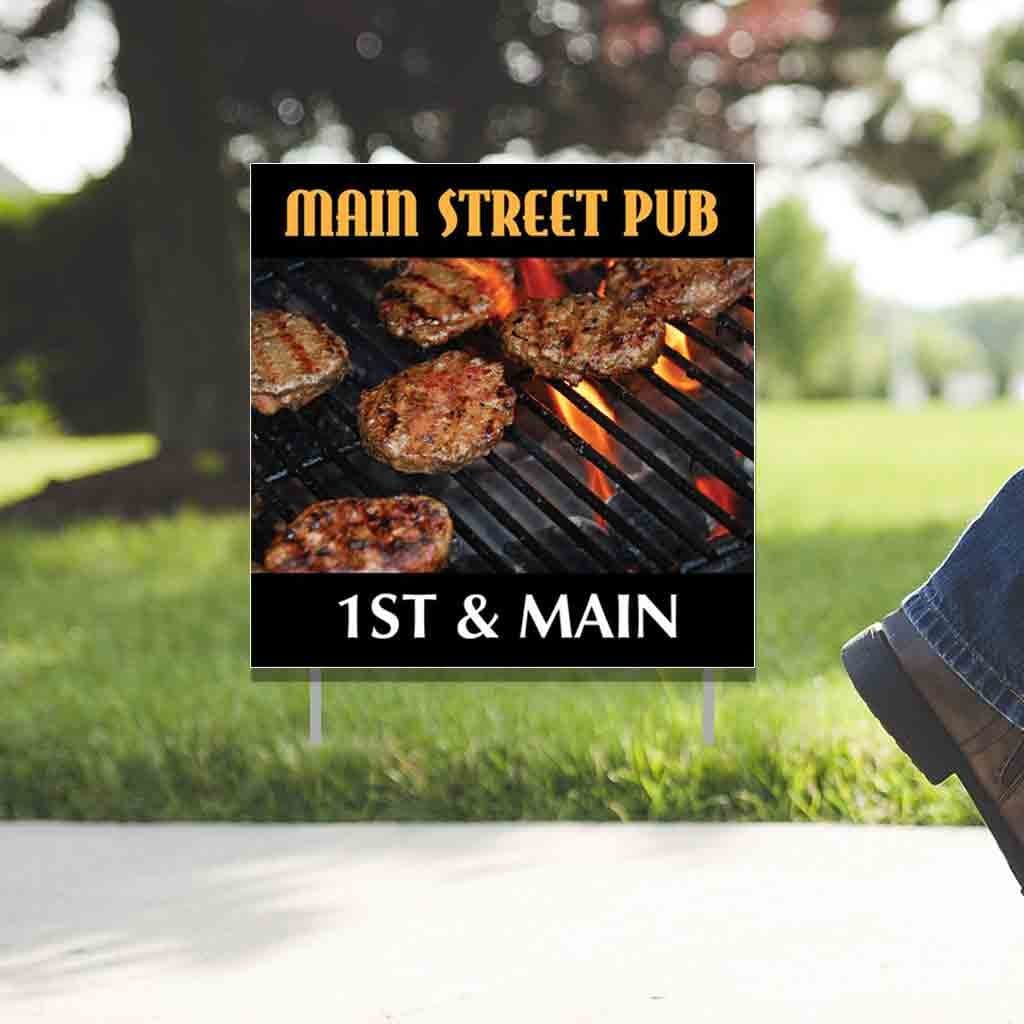 2'x2' Pub Restaurant Yard Sign