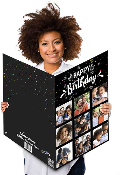 3' Custom Happy Birthday Photo Greeting Card