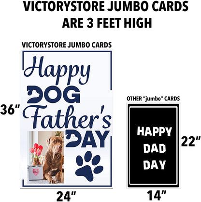 3' Custom Happy Dog Dad Father's Day Card