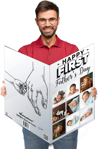 3' Custom Happy First Father's Day Card