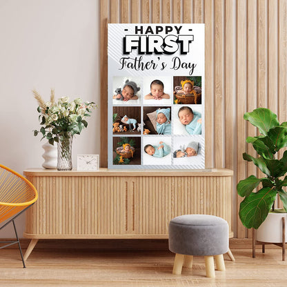 3' Custom Happy First Father's Day Card