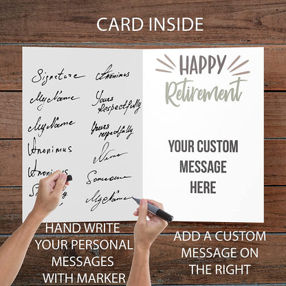 3' Custom Military Retirement Card