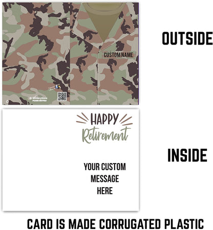 3' Custom Military Retirement Card