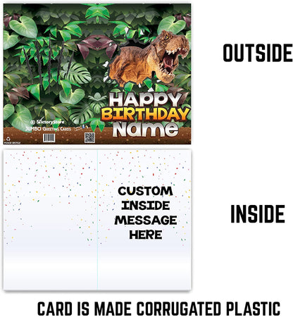 3' Dinosaur Birthday Card