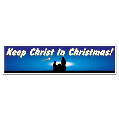 Keep Christ in Christmas (Nativity) Bumper Magnet - FREE SHIPPING