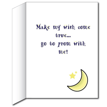 Moon and Stars "Prom?" - 2'x3' Giant Promposal Greeting Card with