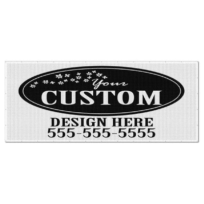 Custom 5'x12' Mesh Vinyl Banner