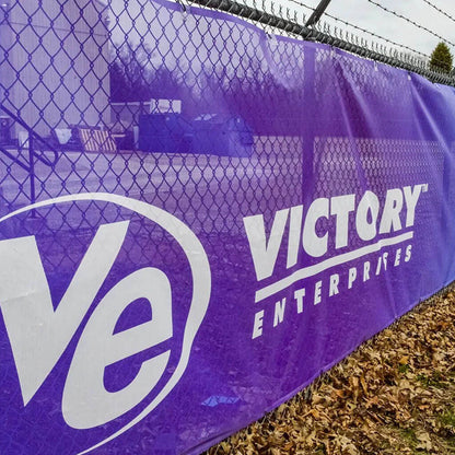 5'x50' Custom Logo Mesh Fence Wrap