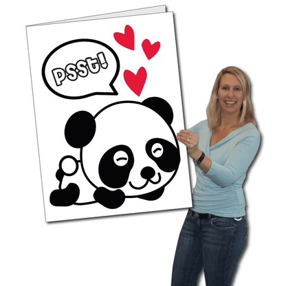 PANDAmonium Prom - 2'x3' Giant Promposal Greeting Card with Envelope