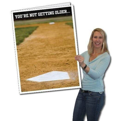 3' Stock Design Giant Birthday Card with Envelope - Baseball Extra Innings