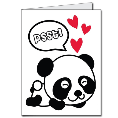 PANDAmonium Prom - 2'x3' Giant Promposal Greeting Card with Envelope