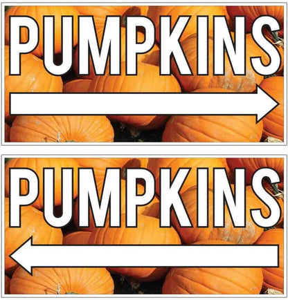 Pumpkins Directional Yard Sign