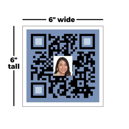 6"x6" QR Code Sign Rider for Political Yard Signs