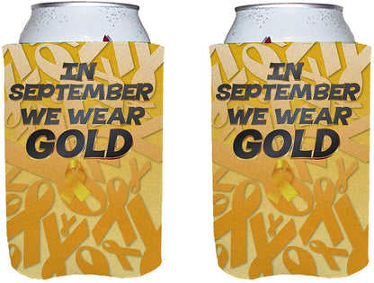 childhood cancer koozie