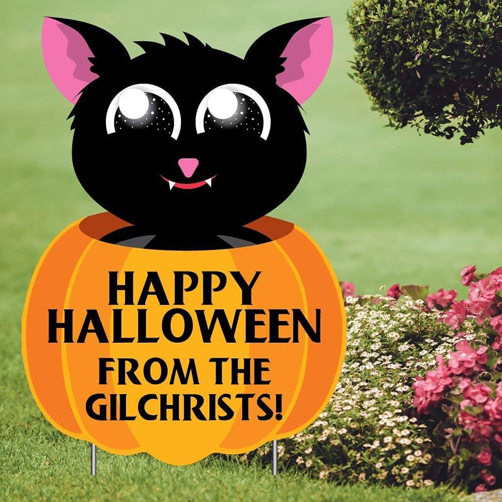 custom halloween yard sign