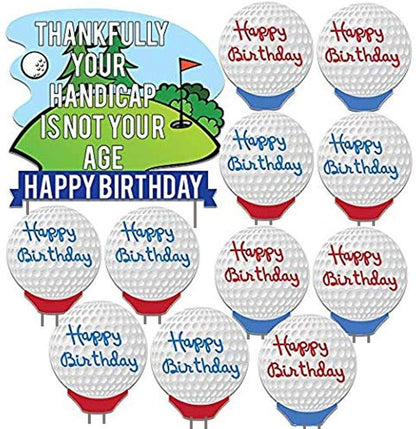 golfers birthday yard decoration