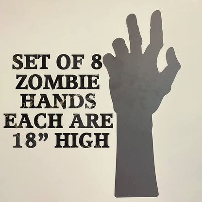 8 Piece Halloween Zombie Garage Door Magnets, Halloween Magnets