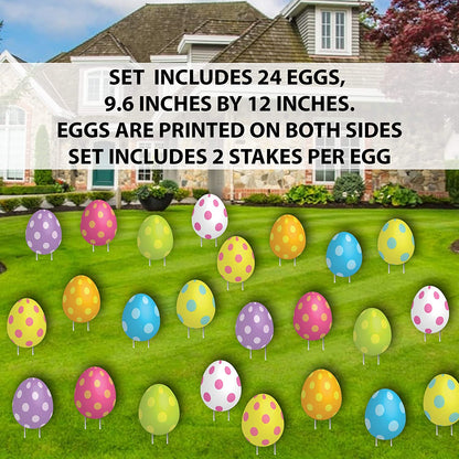 easter eggs yard signs