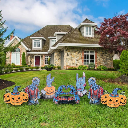 halloween yard card