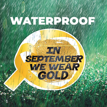 waterproof childhood cancer yard sign