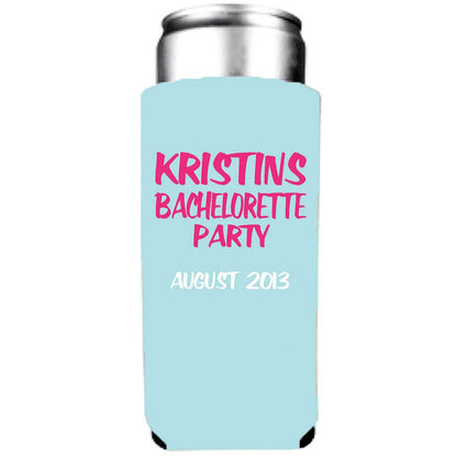 Bach & Boozy Bachelorette Party Custom Can Cooler Set