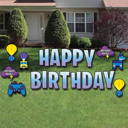 Battle Royal Themed Happy Birthday Yard Greeting FREE SHIPPING