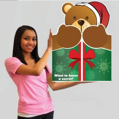 Giant Christmas Bear Hug Card - Stock Design