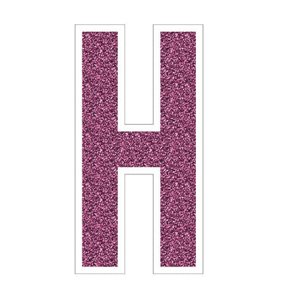 mermaid pink glitter yard letters