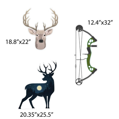 deer hunting yard card flair