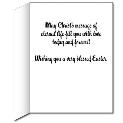 Giant Religious Easter Card - Cross in Hands