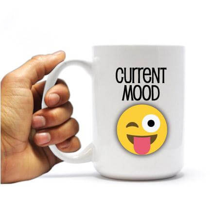 Current Mood Emoji Coffee Mugs