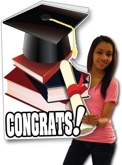 Giant Graduation Shaped Greeting Card