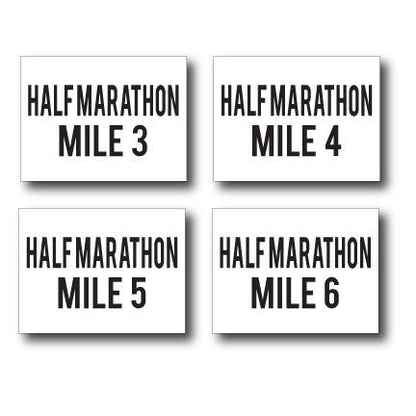 Half Marathon Race Yard Sign Package