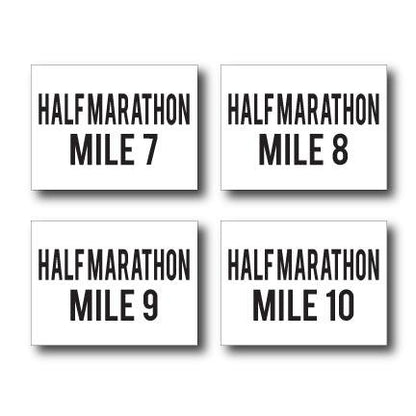 Half Marathon Race Yard Sign Package