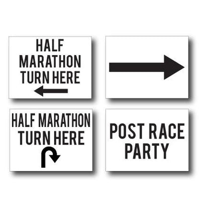 Half Marathon Race Yard Sign Package