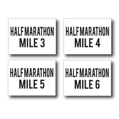 Half Marathon Simple Yard Sign Package