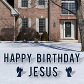 Happy Birthday Jesus Yard Letters | VictoryStore – VictoryStore.com