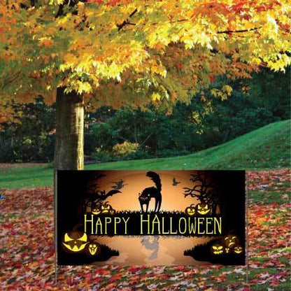 Happy Halloween Waterproof Vinyl Banner