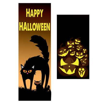 Happy Halloween Door Banner- Waterproof Vinyl Door Banner