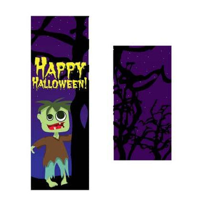 Happy Halloween Door Banner- Zombie Waterproof Vinyl Door Banner